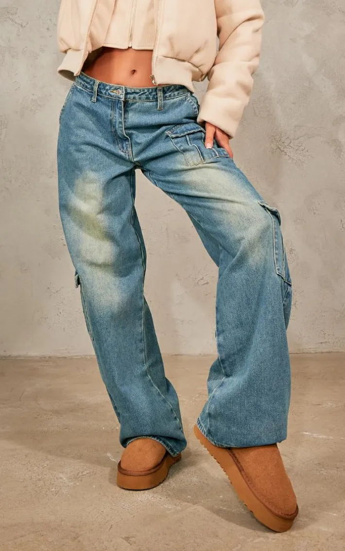 Chestnut Faux Suede Cleated Mini Ankle Boots