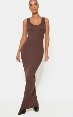 Chocolate Basic Maxi Dress