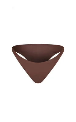 Chocolate Brazilian String Side Bikini Bottoms