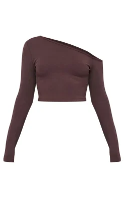 Chocolate Premium Soft Touch Long Sleeve Top