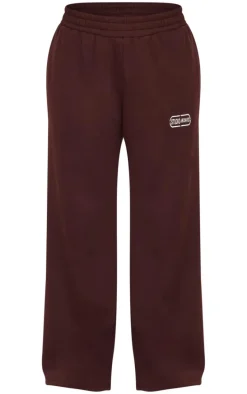 Chocolate Studio Archives Embroidered Wide Leg Sweatpants