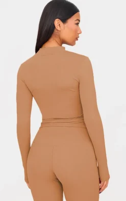 Clay Basic Sculpt Zip Up Jacket