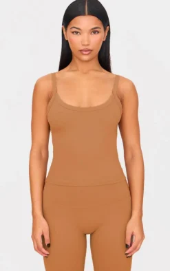 Clay Sculpt Strappy Gym Vest Top