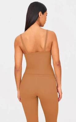 Clay Sculpt Strappy Gym Vest Top