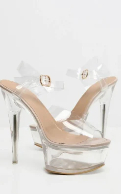 Clear Extreme Clear Platform Sandals