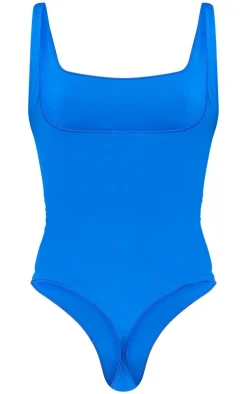 Cobalt Blue Seamless Lingerie Bodysuit