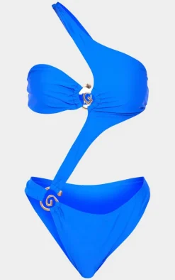 Cobalt Cut Out Swirl Trim Swimsuit
