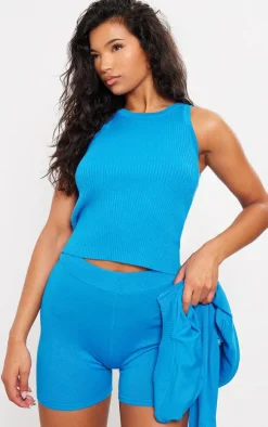 Cobalt Knitted Longline Vest