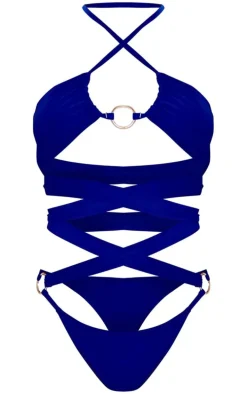 Cobalt O-ring Cut Out Swimsuit