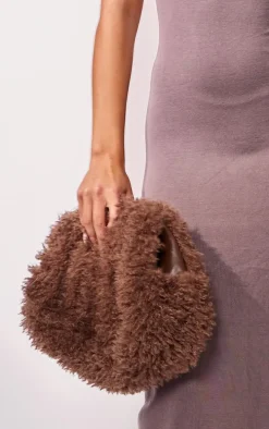 Coffee Knitted Strappy Maxi Dress