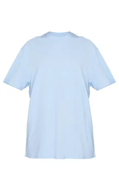 Cotton Baby Blue Oversized T-Shirt