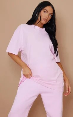 Cotton Baby Pink Oversized T-Shirt