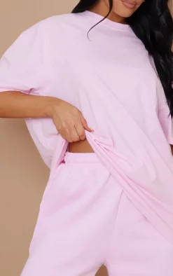 Cotton Baby Pink Oversized T-Shirt