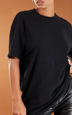 Cotton Black Oversized T-Shirt