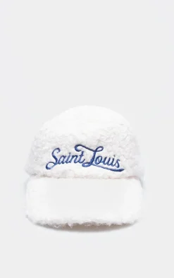 Cream Borg Boucle 'Saint Louis' Cap