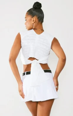 Cream Cable Knit Wrap Multi Way Top