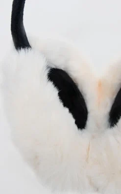 Cream Oversized Fluffy Ear Muffs