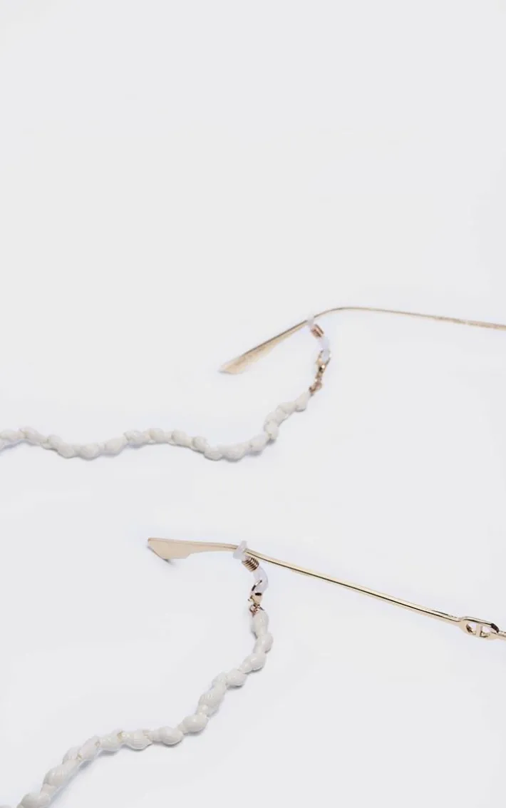 Cream Shell Sunglasses Chain