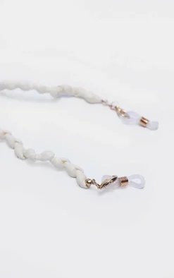 Cream Shell Sunglasses Chain