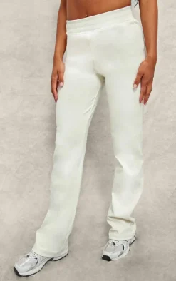 Cream Straight Leg Pants