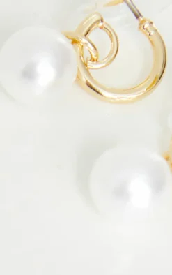Dainty Mini Pearl Hoop Earrings
