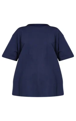 Dark Blue Boxy Oversized T Shirt