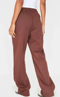 Dark Chocolate Basic Wide Leg Sweatpants