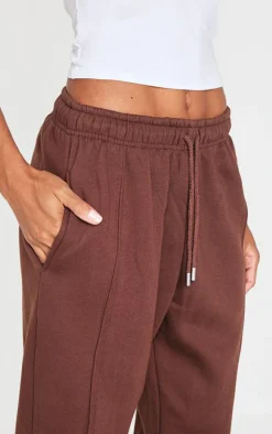 Dark Chocolate Basic Wide Leg Sweatpants