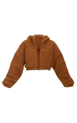 Dark Chocolate Borg Cropped Jacket