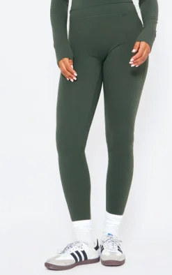 Dark Green Snatched Sculpt Leggings