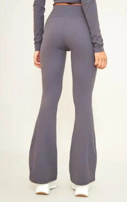 Dark Grey Sculpt Flare Yoga Pants