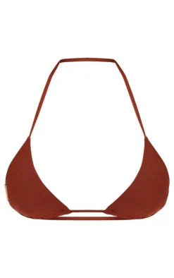 Deep Brown Mix & Match Triangle Bikini Top