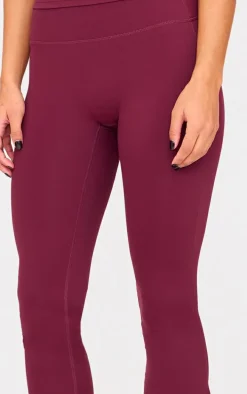 Deep Burgundy Sculpt Flare Yoga Pants
