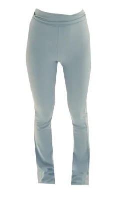 Dusky Blue Snatched Sculpt Foldover Pants