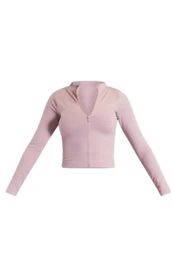 Dusty Pink Basic Seamless Jacket