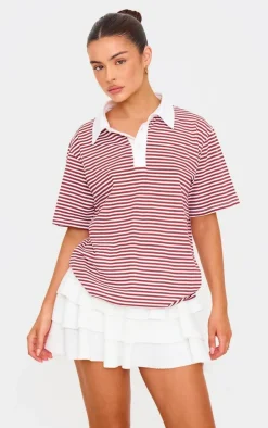 Ecru Brushed Rib Rara Mini Skirt