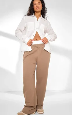 Ecru Contrast Stitch Long Sleeve Shirt