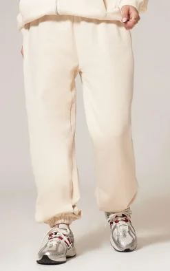 Ecru Premium Cuffed Drawstring Sweat Sweatpants