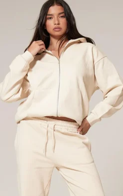 Ecru Premium Cuffed Drawstring Sweat Sweatpants