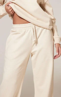 Ecru Premium Wide Leg Sweat Sweatpants