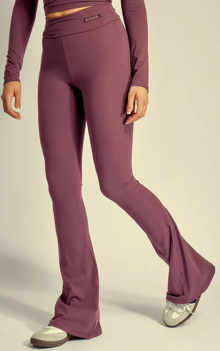Eggplant Core Collection Snatched Sculpt Foldover Pants