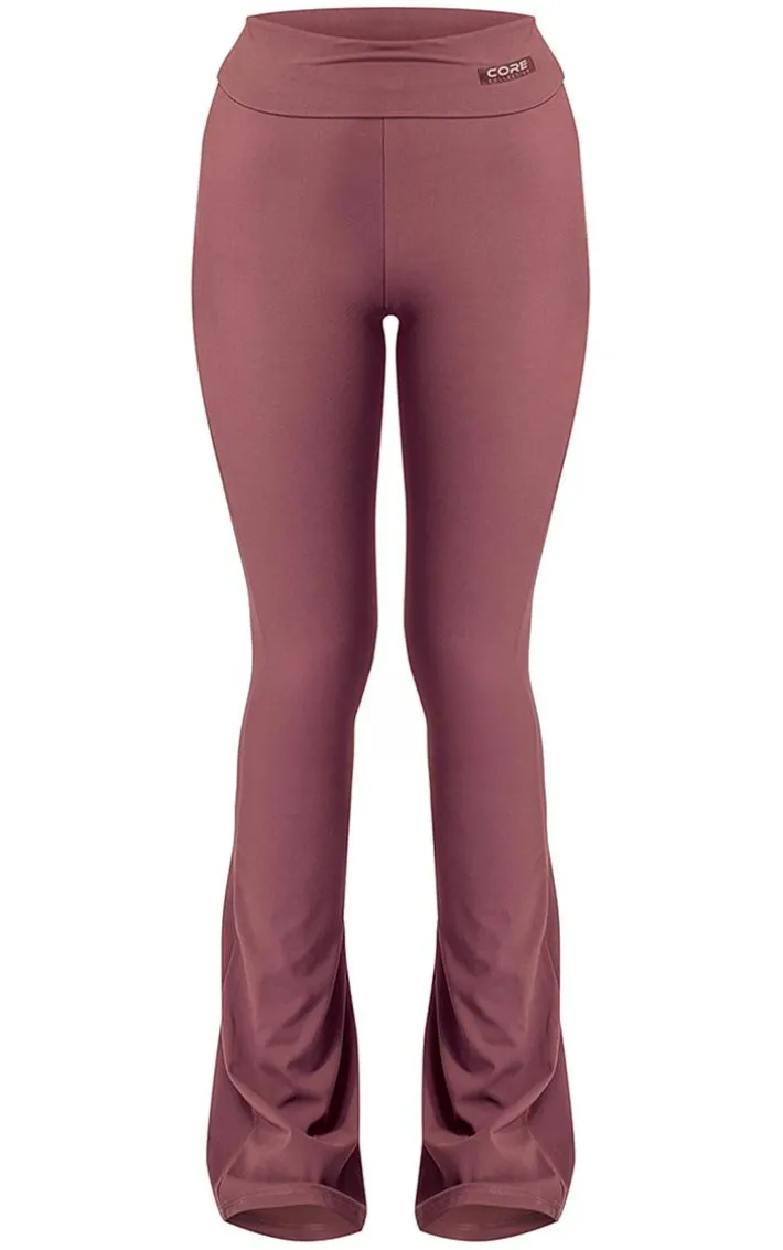 Eggplant Core Collection Snatched Sculpt Foldover Pants