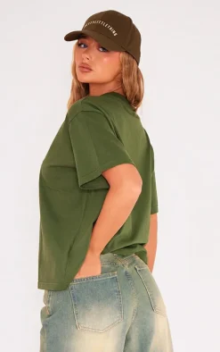 Forest Green Boxy Oversized T Shirt