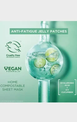Garnier Anti-Fatigue Hyaluronic Acid & Icy Cucumber Cryo Jelly Eye Patches