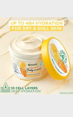 Garnier Body Superfood Nutri Glow Body Cream Vitamin C & Mango Brightening & Glowing380ml