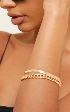 Gold Assorted 2 Pack Bracelet