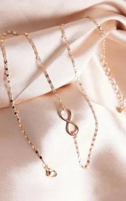 Gold Delicate Infinity Sign Necklace