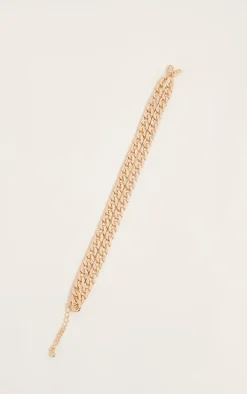 Gold Double Chain Anklet