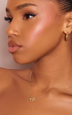 Gold Plated Aquarius Celestial Necklace