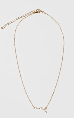 Gold Plated Aries Celestial Necklace